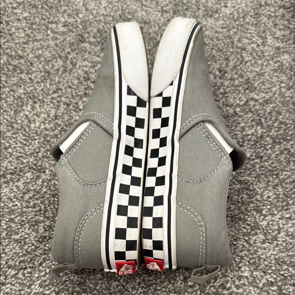 Vans Classic Gray Slip-On Shoes - Picture 7 of 8